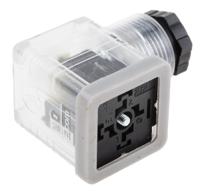 896-2079 RS PRO 2P+E DIN 43650 A, Female Solenoid Connector with Indicator Light, 110 V ac Voltage