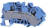 2016-7604 WAGO  TOPJOB S, 2016 Series Blue, 16mm², Single-Level, Push-In Cage Clamp Termination