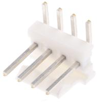 640457-4 TE Connectivity MTA-100 Series Right Angle Through Hole Pin Header, 4 Contact(s), 2.54 mm Pitch, 1 Row, Unshrouded