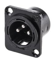 457-936 RS PRO Panel Mount XLR Connector, Male, 3 Way
