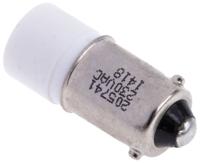 205-741 RS PRO White LED Indicator Lamp, 230V ac, BA9s Base, 10mm Diameter, 410mcd