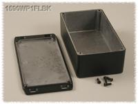 1590wp1flbk Hammond 1590 Series Die Cast Aluminium Enclosure, IP65, Flanged, 183 x 53 x 80mm