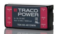 ten-60-4812win TRACOPOWER TEN 60WIN DC-DC Converter, 12V dc/ 5A Output, 18 → 75 V dc Input, 60W, PCB Mount, +85°C Max Temp