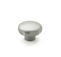 gn28605 Ganter GN.28605 Natural Stainless Steel Multiple Lobes Knob, M6, Threaded Hole