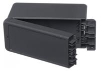 96034134-b-180809-abs-7024 Bopla Bocube Series Graphite Grey ABS Enclosure, IP66, IP68, Graphite Grey Lid, 191 x 80 x 90mm