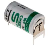 ls142503pfrp Saft Lithium Thionyl Chloride 3.6V, 1/2 AA Battery