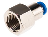 qsf-14-4-b Festo QS Series Straight Threaded Adaptor, G 1/4 Female to Push In 4 mm, Threaded-to-Tube Connection Style, 190650