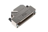 8655mhra5001klf Amphenol Communications Solutions 8655MHR Series Die Cast Zinc Angled D Sub Backshell, 50 Way, Strain Relief