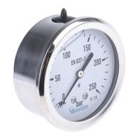 mit3-f22b35 Bourdon G 1/4 Analogue Pressure Gauge 250bar Back Entry 63mm Outside Diameter