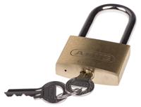 xr0060hb55 ABUS Key Weatherproof Brass, Steel Padlock, 7mm Shackle, 50mm Body