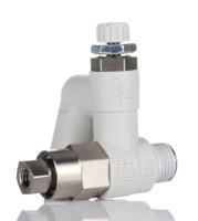 asp330f-01-06s SMC ASP Series Threaded Flow Regulator, R 1/8 Male Inlet Port x 6mm Tube Outlet Port