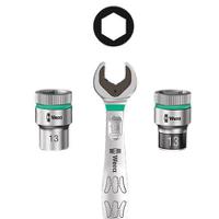 05004017001 Wera 28-Piece Metric 1/4 in Standard Socket/Bit Set with Ratchet, 6 point; Hex Bit; Phillips Bit; Pozidriv Bit; Torx Bit