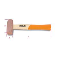 1385-600 BETA Copper Copper Head Hammer with Wood Handle, 600g