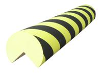 840-0590 RS PRO Black, Yellow Impact Protector 1000mm x 150mm