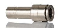100231008 Norgren PNEUFIT 10 Series Straight Fitting, Push In 8 mm to Push In 10 mm, Tube-to-Tube Connection Style, 10023