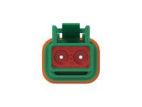 dt06-2s-te03 TE Connectivity, DT06-2S Automotive Connector Socket Green Cable 2 Way, Cable Termination DT06-2S-TE03