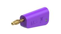 641043-26 Staubli Violet Plug Banana Plug, 4 mm Connector, Solder Termination, 32A, 30 → 60V, Gold Plating
