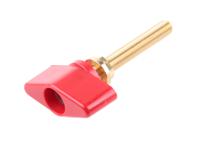 pol-102-rt Schutzinger 4mm Red Terminal Post, 1kV, 100A, M8 x 0.75 Thread