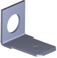 42214-2 TE Connectivity FASTON .250 Uninsulated Male Spade Connector, PCB Tab, 6.35 x 0.81mm Tab Size