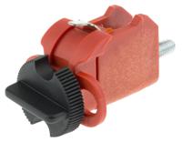 090853 Brady Red 2-Lock Glass-Reinforced Nylon Miniature Circuit Breaker Switch Lockouts, 7.14mm Shackle