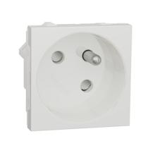 nu304918 Schneider Electric White 1 Gang Power Socket, 2 Poles, 16A, French 2P, Indoor Use