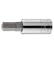 rt10 Facom 1/4 in Drive Bit Socket, Hex Bit, 10mm, 37 mm Overall Length