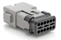 at04-12pa-srgry Amphenol Industrial, AT Automotive Connector Socket Grey Cable Mount 12 Way, Crimp Termination AT04-12PA-SRGRY