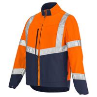 la-3hvn3pi-404-1 Cepovett Safety 3HVN3PI Navy/Orange Men Hi Vis Jacket, 1