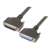 cpms25mf-25 L-Com Male 25 Pin D-sub to Female 25 Pin D-sub Serial Cable, 5ft PVC, CPM Series