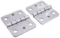 379-9315 RS PRO Stainless Steel Butt Hinge, Weld-on Fixing, 75mm x 90mm x 6mm