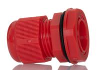 ngm20s-red HellermannTyton NGM Series Red Nylon Cable Gland, M20 Thread, 6mm min., 12mm max., IP68