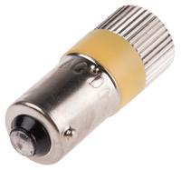206-520 RS PRO Yellow LED Indicator Lamp, 12V ac/dc, BA9s Base, 10mm Diameter, 120/110mcd