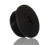hpm25-bk080 Alpha Wire Blanking Plug, M25, Plastic, 30mm Diameter, Threaded