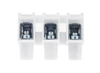 136-7889 RS PRO Terminal Block Connector, 3-Way, 6A, 14 AWG Wire, Push In Termination