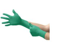 92600080 Ansell 92-600 Green Powder-Free Nitrile Disposable Gloves, Size 7.5-8, Medium, 100 per Pack