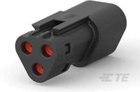 dt04-3p-tn32-1-2303813-3 Deutsch, DEUTSCH DT Automotive Connector Socket Black Cable Mount 3 Way, Screw Termination DT04-3P-TN32 / 1-2303813-3