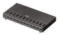 102241-4 TE Connectivity, AMPMODU MOD IV Female Connector Housing, 2.54mm Pitch, 6 Way, 1 Row
