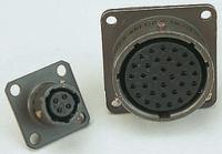 kpt02e18-32s ITT Cannon, KPT, Copper Alloy 32 Way Box Mount MIL Spec Circular Connector Receptacle, Socket Contacts,Shell Size 18,