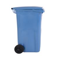 790-6873 RS PRO 120L Blue Flip Polypropylene Waste Bin