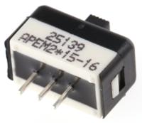 25139nah APEM PCB Slide Switch SPDT On-Off-On 1 A @ 30 V dc Slide