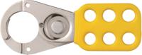 h701-jaune ABUS Yellow Steel Lockout Hasp, 3.81cm Attachment