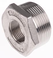 499-3603 RS PRO Stainless Steel Pipe Fitting Hexagon Bush, Male R 1-1/2in x Female G 3/4in