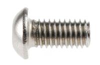 183-8711 RS PRO Stainless Steel Hex Socket Button Screw, ISO 7380, M6 x 12mm