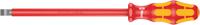 05006140001 Wera Slotted Insulated Screwdriver, 10 mm Tip, 200 mm Blade, VDE/1000V, 112 mm Overall