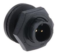 17282-2pg-300 Switchcraft Circular Connector, 2 Contacts, Panel, Subminiature Connector, Plug, Male, IP67, MICRO-CON-X Series