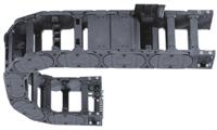 e456253000 Igus E4.56, e-chain Black Cable Chain - Flexible Slot, W284 mm x D84mm, L1m, 300 mm Min. Bend Radius, Igumid G