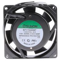 sf11580at-1082hslgn Sunon SF Series Axial Fan, 115 V ac, AC Operation, 28.9m³/h, 11W, 100mA Max, 80 x 80 x 25mm