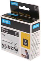 1805436 Dymo White on Black Label Printer Tape, 18 ft Length, 19 mm Width