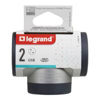 049439 Legrand French / German Multi Outlet Plug, 16A, Plug-In