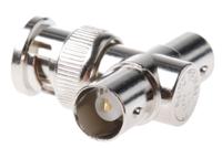121-450 RS PRO Tee 50Ω RF Adapter BNC Plug to BNC Socket 4GHz